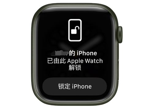 曲水苹果手机维修分享用 AppleWatch 解锁配备面容 ID 的 iPhone方法 