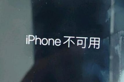 曲水苹果服务网点分享锁屏界面显示“iPhone 不可用”如何解决 