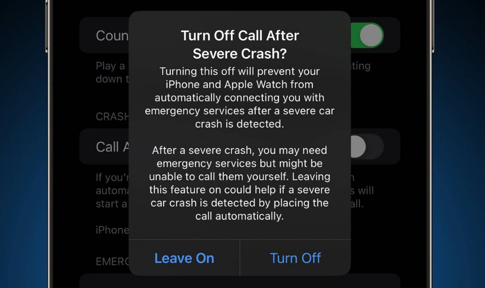 曲水苹果14维修分享 iPhone 14 和 Apple Watch 上关闭崩溃检测 