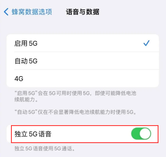 曲水苹果14维修分享iPhone 14 Pro如何开启VoNR 