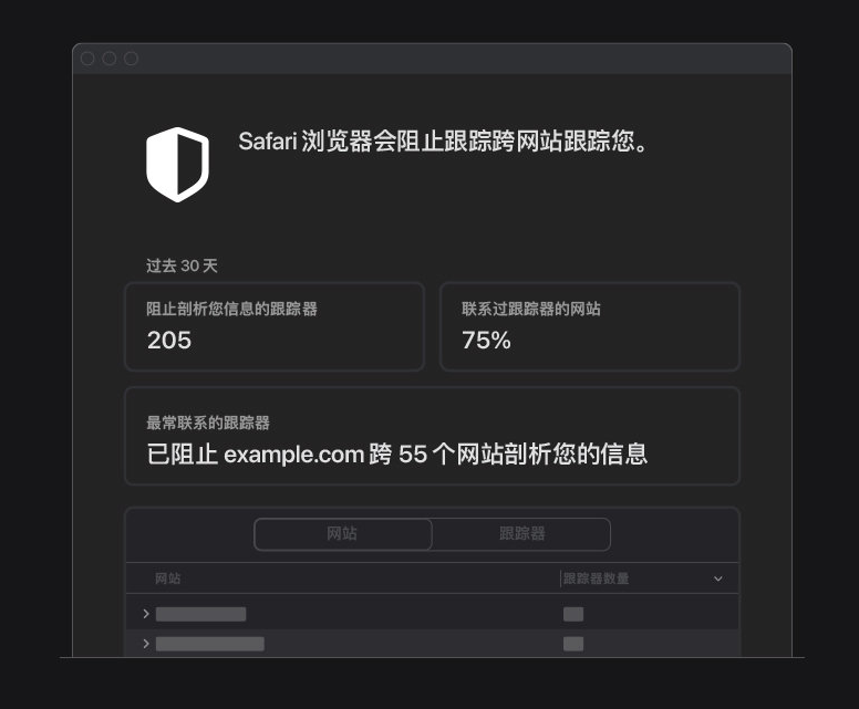 曲水苹果手机维修分享如何在 Safari 浏览器中查看和打开隐私报告 